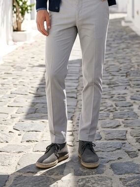 John Varvatos Mick Espadrille Chukka Boots 10.5 Grey Suede EUC